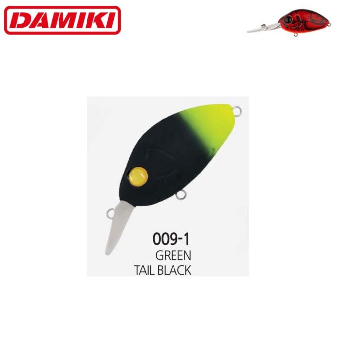 Damiki DC-200 5.5CM, 14gr (Floating), 009-1 (Green Tail Black) - imagine 2