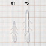 Hitfish stoper plastic Missile HFMS, marime 1 (15buc/plic)