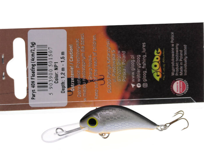 Gloog Parys 40N, 4cm, 2.5gr (Floating), NP1 (Natural Pearl 1) - imagine 7