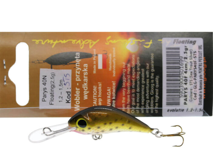 Gloog Parys 40N, 4cm, 2.5gr (Floating), STS (Sea Trout Silver) - imagine 8