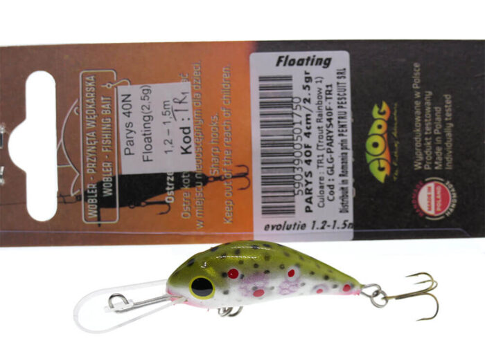 Gloog Parys 40N, 4cm, 2.5gr (Floating), TR1 (Trout Rainbow 1) - imagine 6