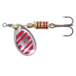 Ilba rotativa Tondo Silver/Red Zebra (argint cu dungi rosii), nr.1, 3gr (21111)