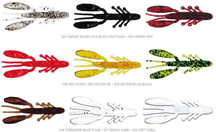 Damiki Air Craw 5.6CM (2 inch) Floating, 212UV (UV Orange Silver), 10buc/plic - imagine 4