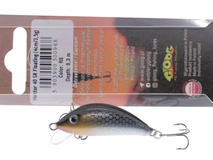 Gloog Hektor 40SR, 4cm, 3.5gr (Floating), RS (Roach Silver) - imagine 6