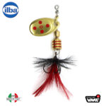 Ilba rotativa Tondo Mosca (Fly), Gold/Red + Fly Red/Black, nr.0, 2gr (105210N)