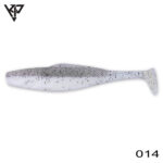 KP Baits Natural Shad 8.75CM (3.5 inch), culoare 034 (Smoke White) (5buc/plic)