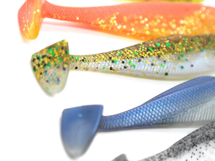 KP Baits Natural Shad 8.75CM (3.5 inch), culoare 001 (White) (5buc/plic) - imagine 2