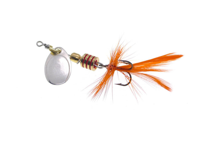 Ilba rotativa Tondo Mosca (Fly), Silver + Fly Orange, nr.0, 2gr (100100) - imagine 4