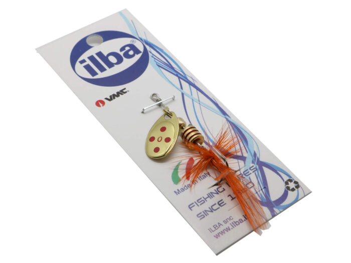 Ilba rotativa Tondo Mosca (Fly), Gold/Red + Fly Orange, nr.0, 2gr (105210) - imagine 2