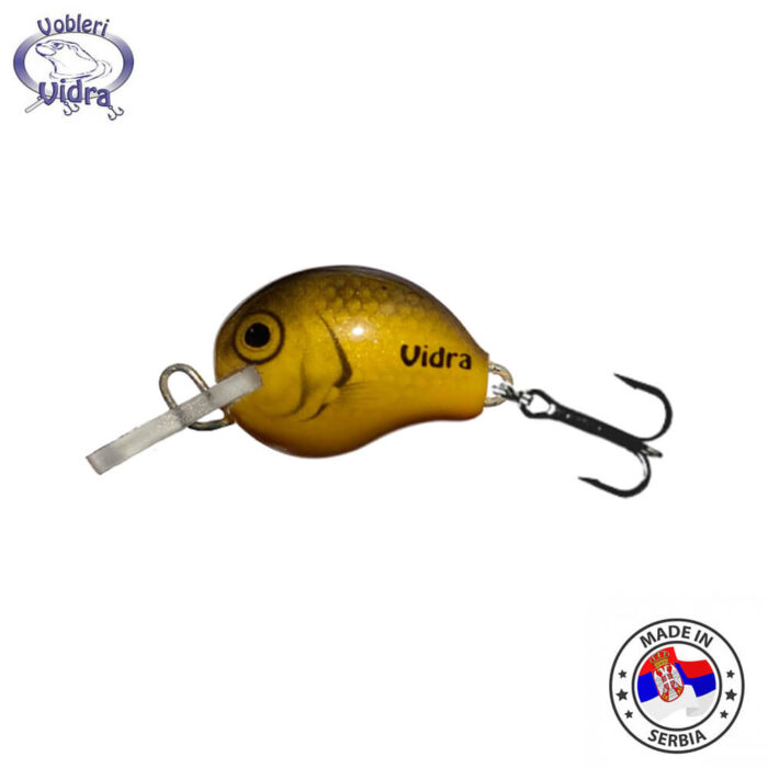 Vidra Lures Atomic Chub 1.8cm, 3gr, Sinking, GL (Gold) - imagine 5