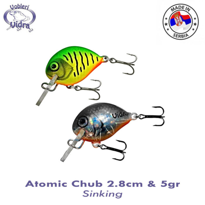 Vidra Lures Atomic Chub 2.8cm, 5gr, Sinking - imagine 2