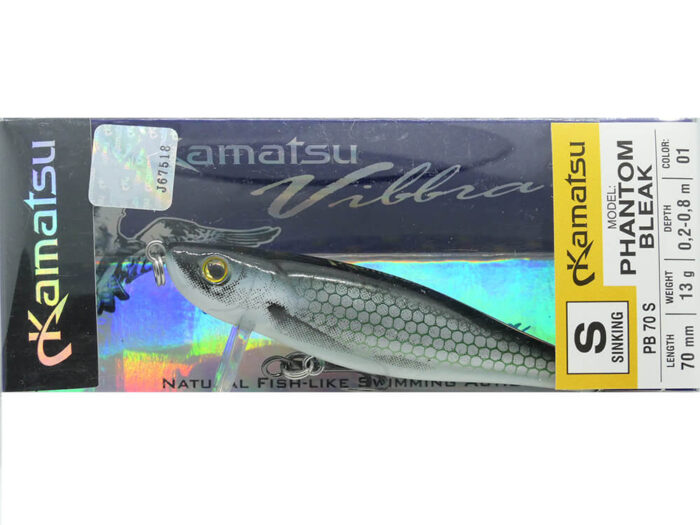 Kamatsu Phantom Bleak 7cm, 13gr (sinking), 001 (Silver Bleak) - imagine 11