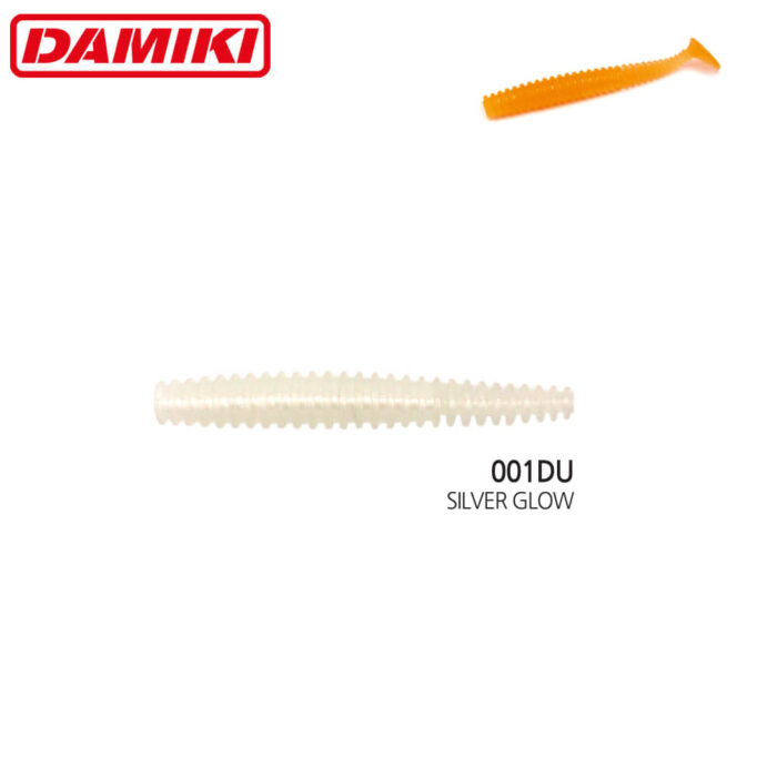 Damiki Tachi Shad 8.5CM (3.3 inch), 001DU (Silver Glow), 8buc/plic - imagine 3