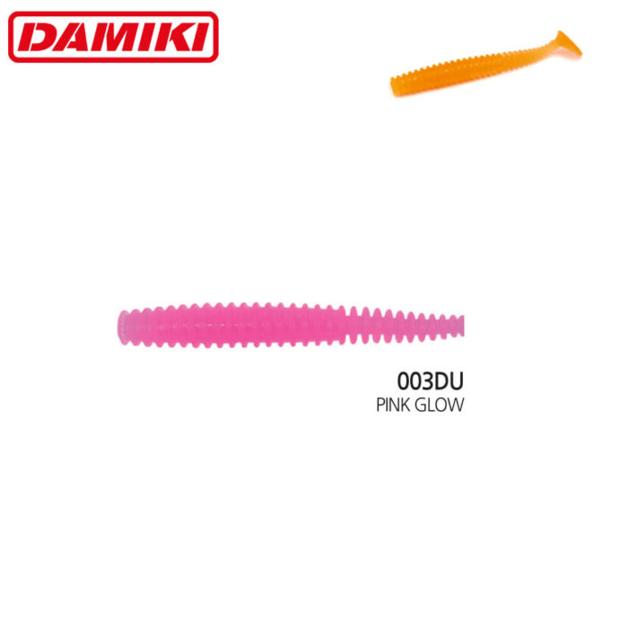 Damiki Tachi Shad 8.5CM (3.3 inch), 003DU (Pink Glow), 8buc/plic - imagine 3