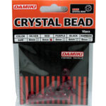 Damiki Crystal Bead 8mm (margele sticla), Red (rosu), 10buc/plic