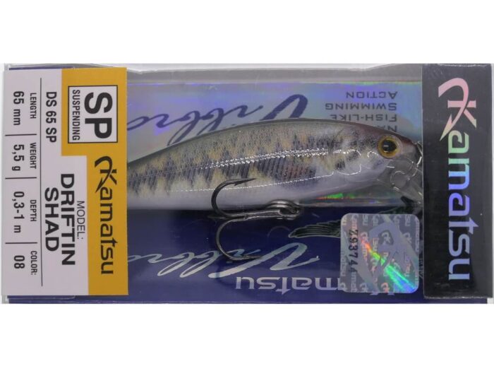 Kamatsu Driftin Shad 6.5cm, 5.5gr (suspending), 008 (Little Largemounth) - imagine 6