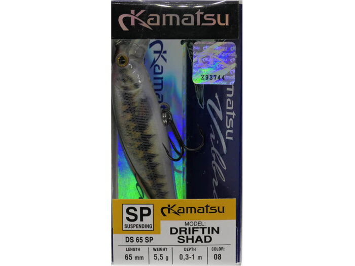 Kamatsu Driftin Shad 6.5cm, 5.5gr (suspending), 008 (Little Largemounth) - imagine 7