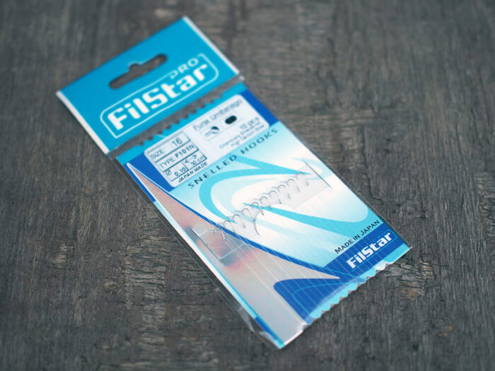 Filstar carlige legate cu monofilament 50cm 0.10mm, F101N model Funa Umitanago, Nickel, marimea 16 (10buc/plic) - imagine 4