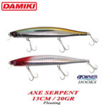 Damiki Axe Serpent-130, 13CM, 20gr (Floating) - imagine 2