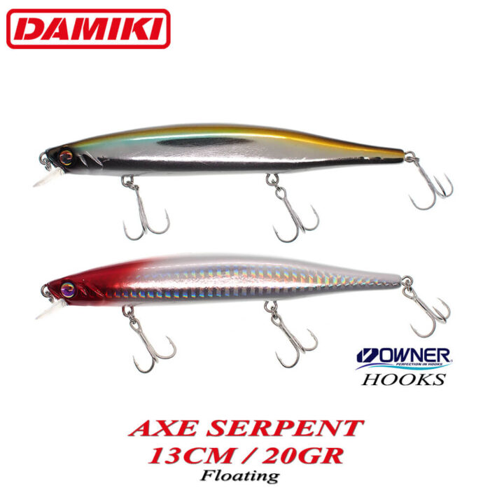 Damiki Axe Serpent-130, 13CM, 20gr (Floating) - imagine 2