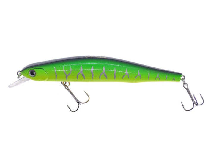 Kamatsu Jumping Minnow 110SP, 11CM, 16.5gr (Suspending), 002 (FireTiger Silver) - imagine 5