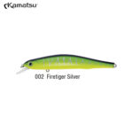 Kamatsu Jumping Minnow 110SP, 11CM, 16.5gr (Suspending), 002 (FireTiger Silver) - imagine 6