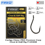 Filstar carlige Premium Crap Chod & Stiff Rig F1254DB, culoarea DB (10buc/plic)