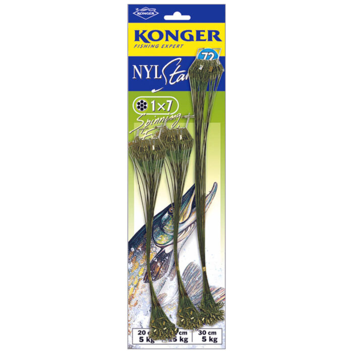 Konger set 72 strune rapitori Nylstar 1×7, 20cm si 30cm, 10kg - imagine 3