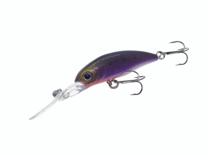 Kamatsu Sharp Shad 4.5cm, 4.5gr (floating), 097 (Purple Black) – Custom Color by Mogo Lures - imagine 2