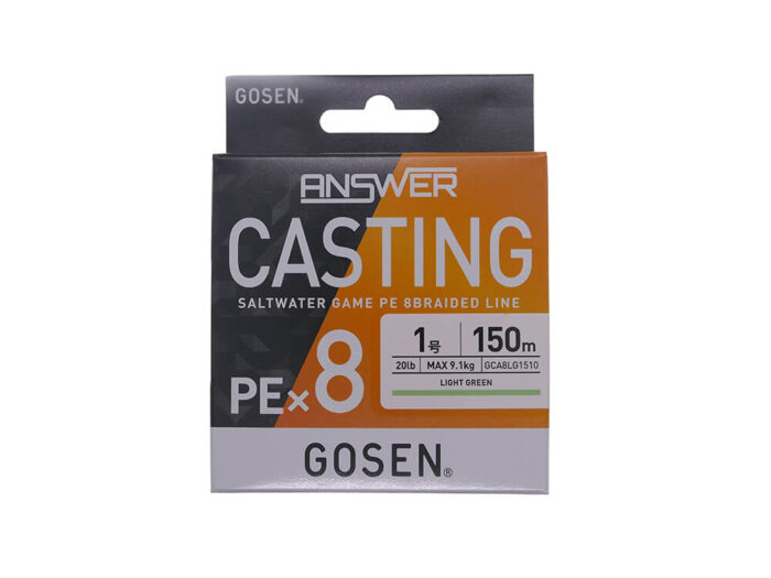 Gosen Fir Textil Answer Casting PE X8 Light Green 150m, marime PE 1.0, 0.171m, 9.1kg - imagine 2