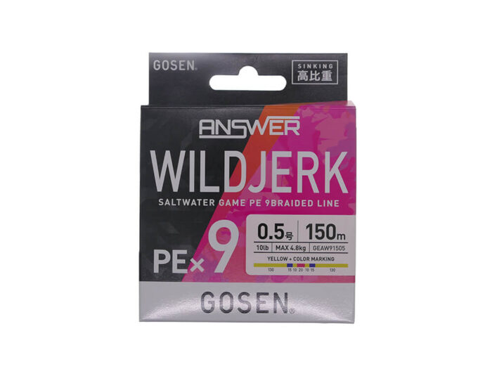 Gosen Fir Textil PE Wild Jerk PE X9 Sinking Yellow marking 150m (0.117-0.153mm) - imagine 14